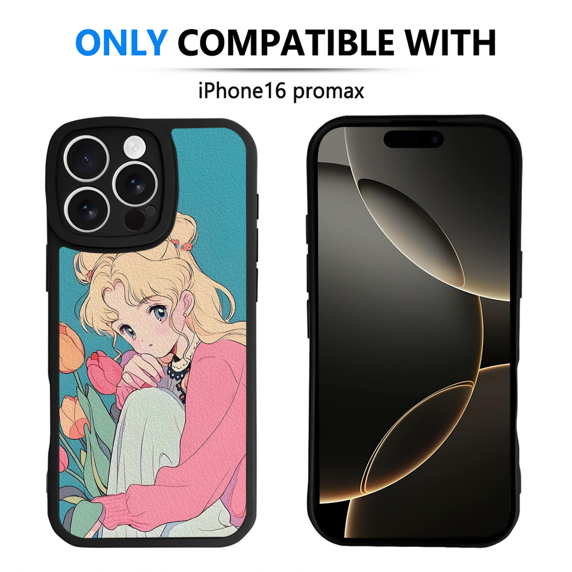 （画像用） 美少女戦士セーラームーン Sailor Moon 【iPhone 16シリーズ対応】シリコンスマホケース（レザー調） 材質：シリコン
